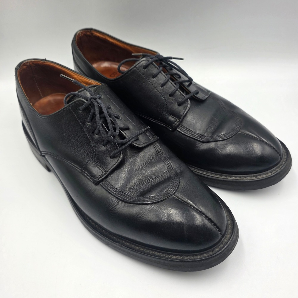 Bowen Made in England Black Leather Split Toe Derby Shoes 7986 Dainite Sole 9